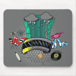 Manchester und größeres Manchester mit Biene u. Mousepad