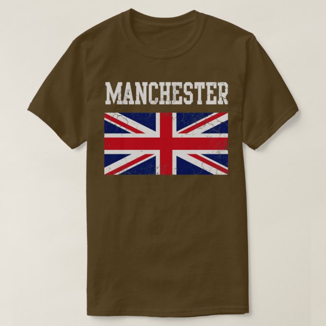 Manchester United Flag England Union Jack T-Shirt (Design vorne)