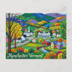 Manchester, Vermont Postkarte