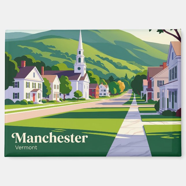 Manchester, Vermont Vermont Magnet (Vorderseite)