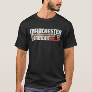 MANCHESTER VERMONT VT GIFT RETRO STIL Vintager 70e T-Shirt