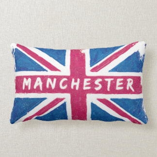 Manchester - Vintage britische Union Jack Flagge Lendenkissen