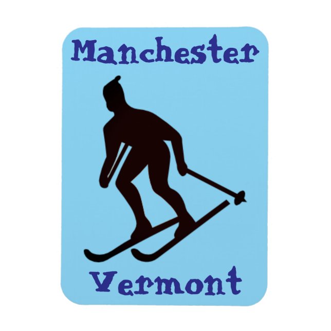 Manchester, VT (Skiort Vermont Apres) Magnet (Vertikal)