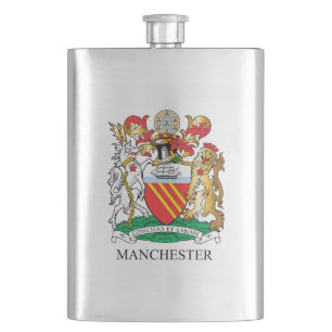 Manchester-Wappen Flachmann