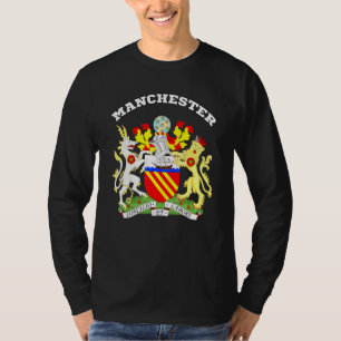 Manchester Wappen Souvenirflagge England T-Shirt