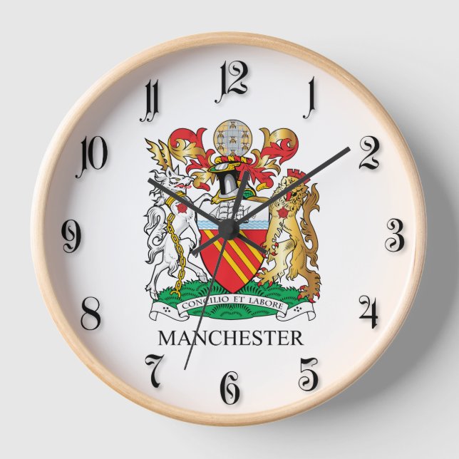 Manchester-Wappen Uhr (Vorderseite)