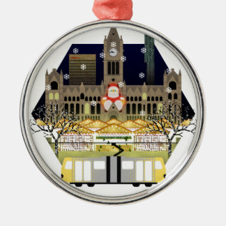 Manchester-Weihnachtsmärkte Silbernes Ornament