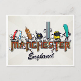 Manchester-Zeichen Postkarte