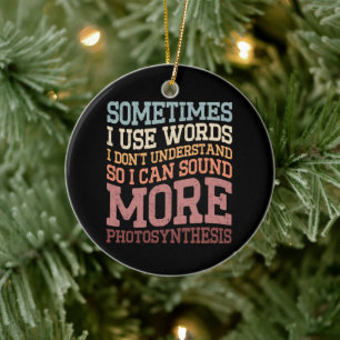 Manchmal benutze ich Wörter, die ich nicht versteh Keramik Ornament