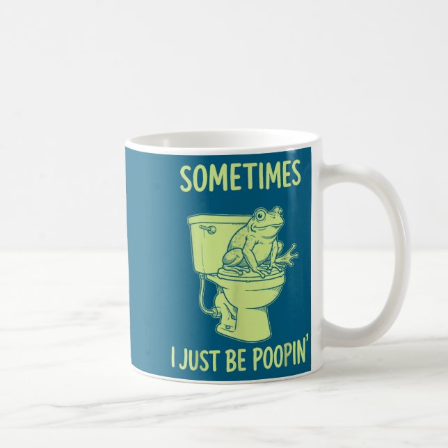 Manchmal bin ich einfach auf 'Tee mit lustigem Toi Kaffeetasse (Rechts)