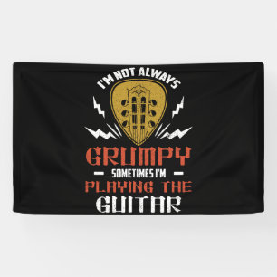 Manchmal bin ich nicht immer stumpf Gitarre spiele Banner