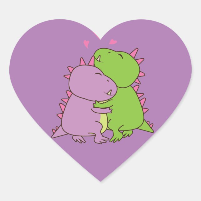 Manchmal brauchen wir nur lila einen Umarmer Herz-Aufkleber (Vorderseite)