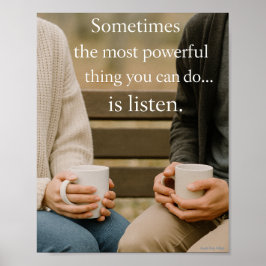 Manchmal die mächtigste Sache, die man tun kann Poster