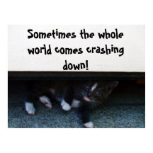 MANCHMAL DIE WELT KRASCHT AUF IHNEN Plakat