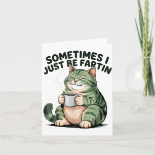 Manchmal furze ich einfach Frosch Humor Männer Fra Karte