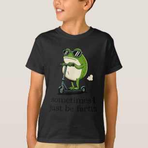 Manchmal furze ich einfach Frösche lustig peinlich T-Shirt