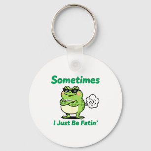 Manchmal furze ich einfach lustig Vintage Frosch G Schlüsselanhänger