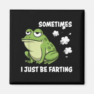 Manchmal furze ich einfach lustig Vintage Frosch M Magnet