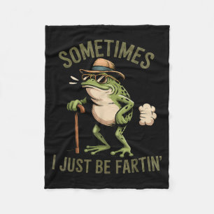 Manchmal furze ich einfach lustiger Frosch furzt Fleecedecke