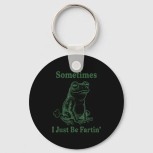 Manchmal Furze Ich Nur Frosch Humor Lustiger Furz Schlüsselanhänger