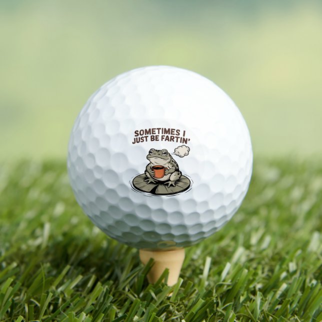 Manchmal Furze Ich Nur Lustiger Frosch Unhinged  Golfball (Insitu T-Shirt)