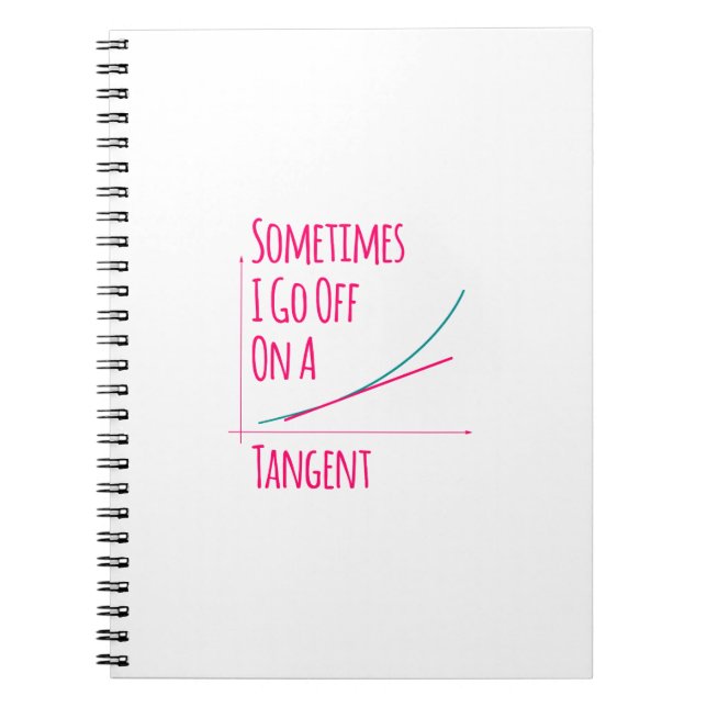 Manchmal gehe ich mit einem anstrengenden Mathemat Notizblock (Vorderseite)