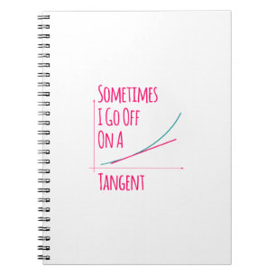 Manchmal gehe ich von einem Tangent-Mathematiklehr Notizblock
