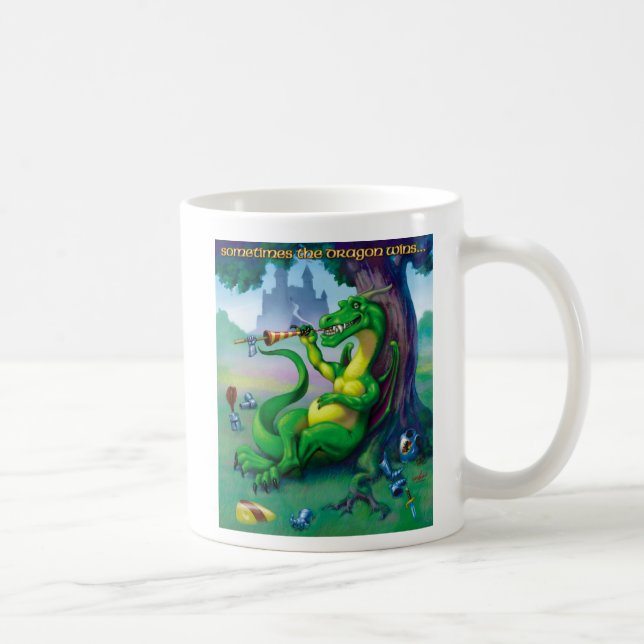 Manchmal gewinnt der Drache grüne Tasse (Rechts)