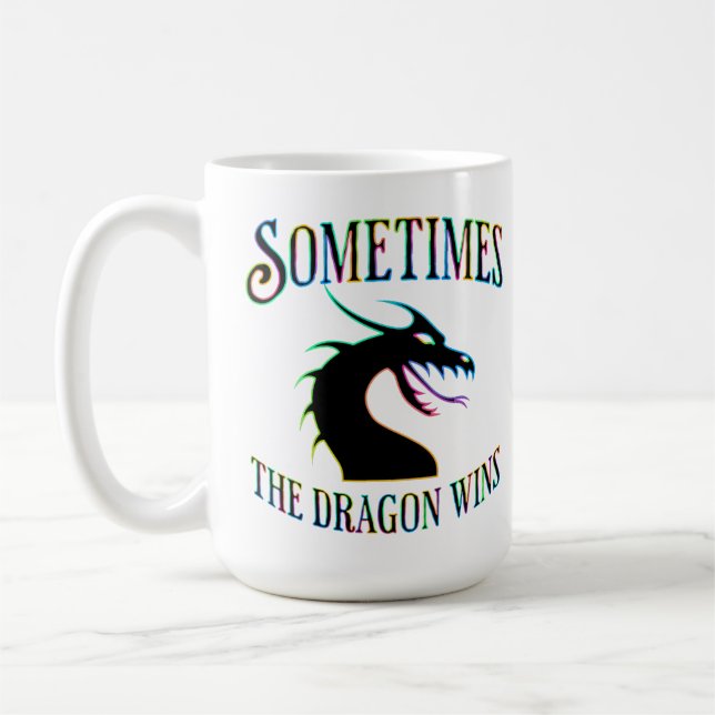 Manchmal gewinnt der Drache Kaffeetasse (Links)