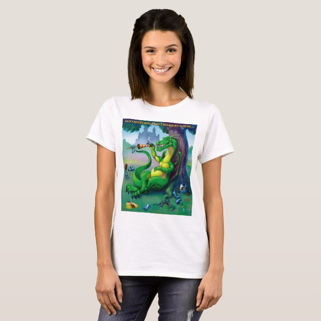 Manchmal gewinnt der Drache T-Shirt (Vorne ganz)