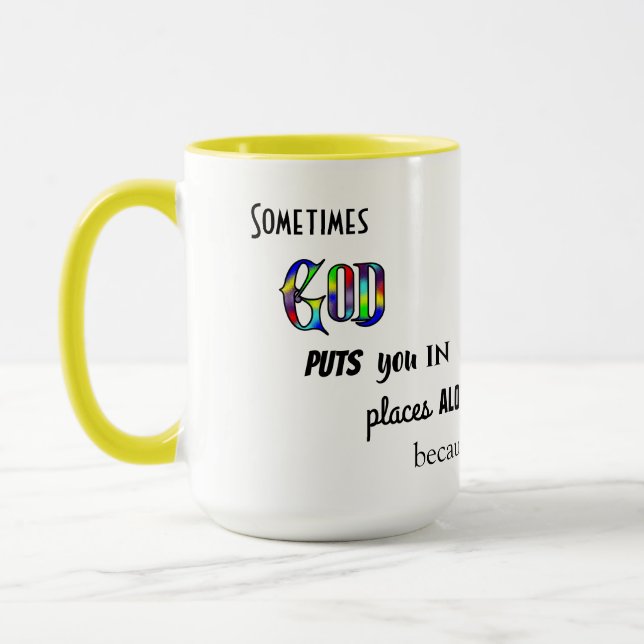 Manchmal Gott - 15 oz. Kombinations Tasse (Links)