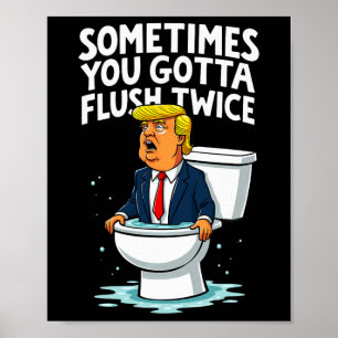 Manchmal gotta flush zweimal 1 poster