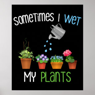 Manchmal habe ich meine Pflanze im Sonnengarten ge Poster