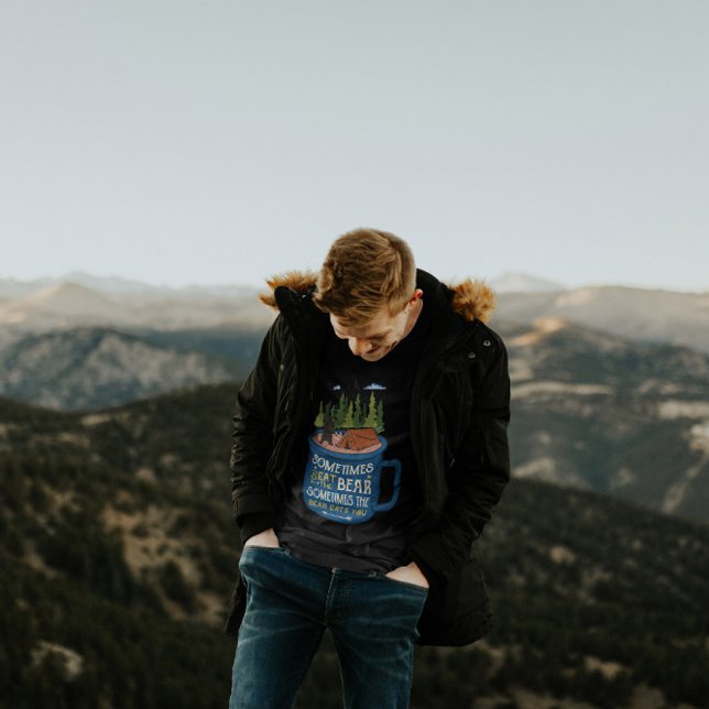 Manchmal isst man draußen den Bären | Männer T - S T-Shirt (Von Creator hochgeladen)