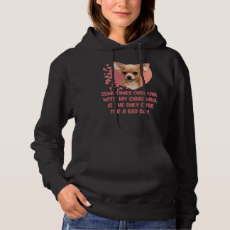 Manchmal ist das Cuddding mit meinem Chihuahua der Hoodie