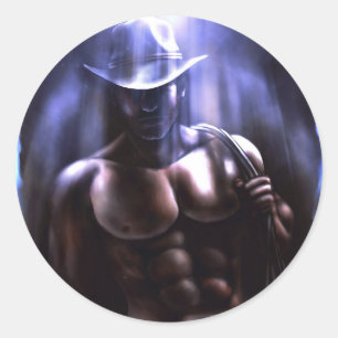 Manchmal ist es Himmel - Cowboy Runder Aufkleber