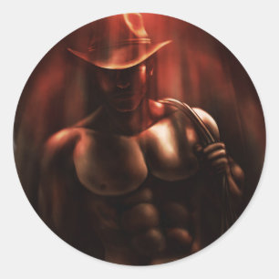 Manchmal ist es Hölle - Cowboy Runder Aufkleber