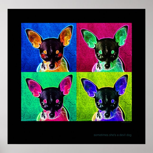 Manchmal ist sie ein Teufelshund Poster (Vorne)