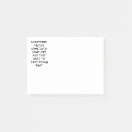 Manchmal kommen Menschen in dein Leben Post-it Klebezettel