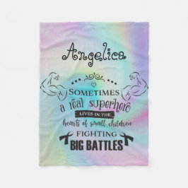 Manchmal lebt ein wirklicher Superheld weiße Fleecedecke