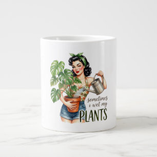 Manchmal mache ich meine Pflanzen nass Gartnerei-P Jumbo-Tasse