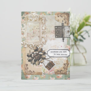 Manchmal muss man die Chance auf Inspirier-Karte e Dankeskarte