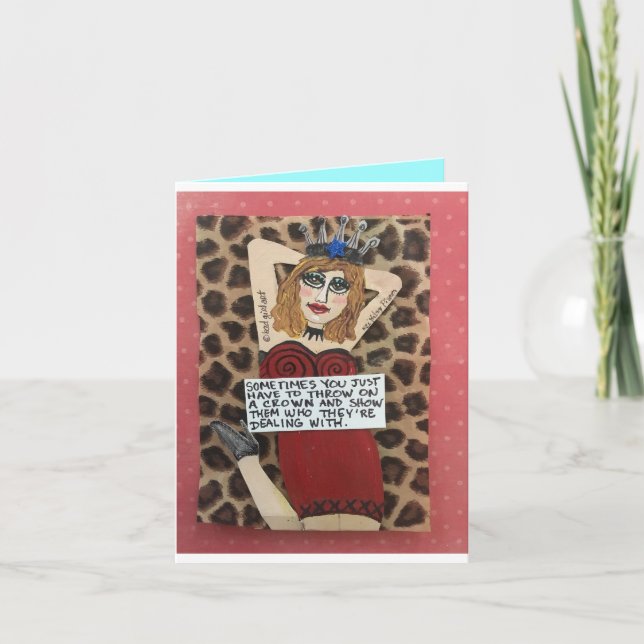 MANCHMAL MÜSSEN SIE NUR NOTWENDIG KARTE (Vorderseite)