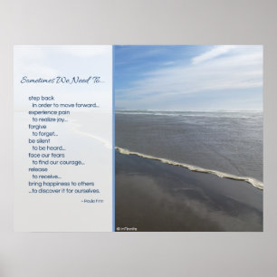 Manchmal müssen wir... Inspirationsposter Poster