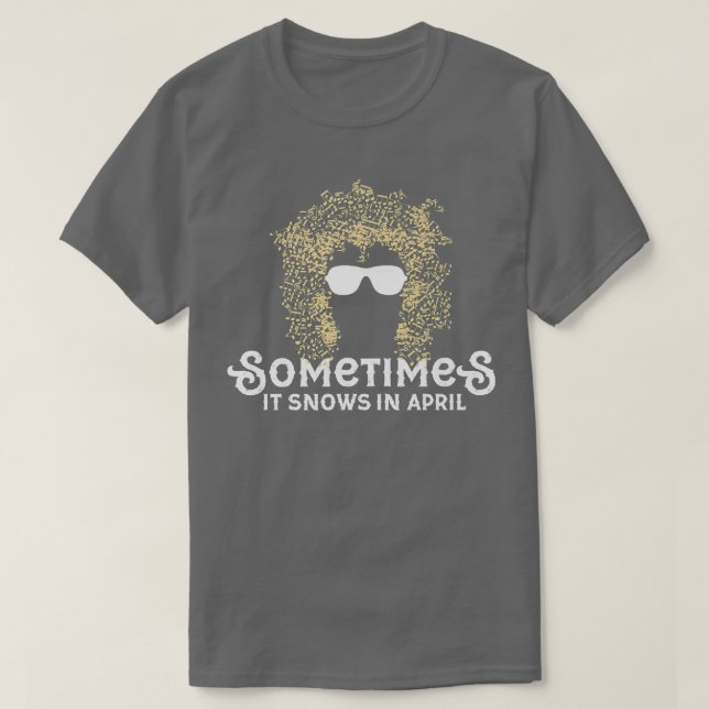Manchmal schneit es im April Gedenkstätte T-Shirt (Design vorne)