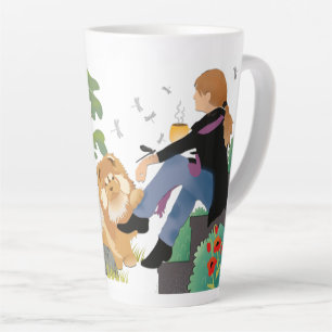 MANCHMAL SITZE UND DENKE ICH - Know-how-Latte-Tass Milchtasse