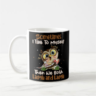 Manchmal spreche ich mit mir selbst dann lachen wi kaffeetasse