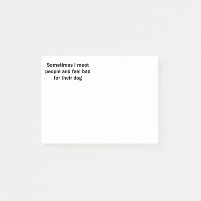 Manchmal treffe ich Leute Post-it Klebezettel (Vorderseite)