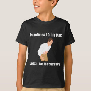 Manchmal trinke ich Milch Laktoseintolerante Ironi T-Shirt