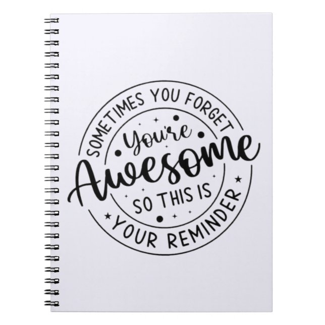 Manchmal vergessen Sie Ihr Phantastisches Notizblock (Vorderseite)